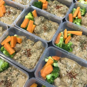 Beef creamy meatball